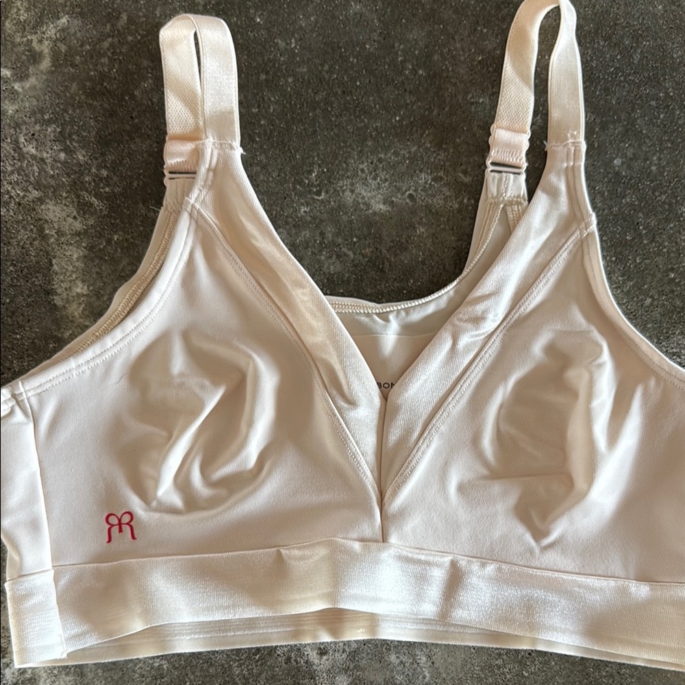 Cream Seamless demiette bra with Wide Straps Athena Ruby Ribbon
